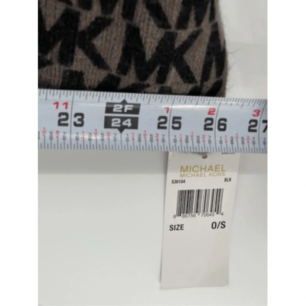 MICHAEL Michael Kors Scarf Infinity Women‎ One Size Brown Black Logo Wrap New